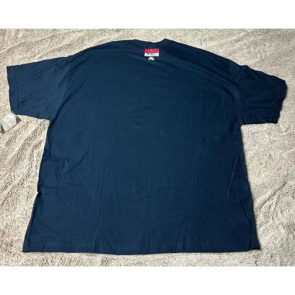 Rare  NIKE Men's Blue T- Shirt Moses Malone Promo AF1 size 3XL NWT - Picture 10 of 15